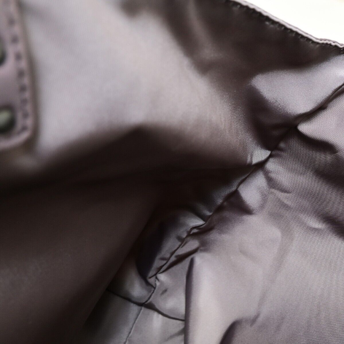 BOTTEGA VENETA Intrecciato Hand Tote Bag Nylon Leather Purple Italy 38EC674