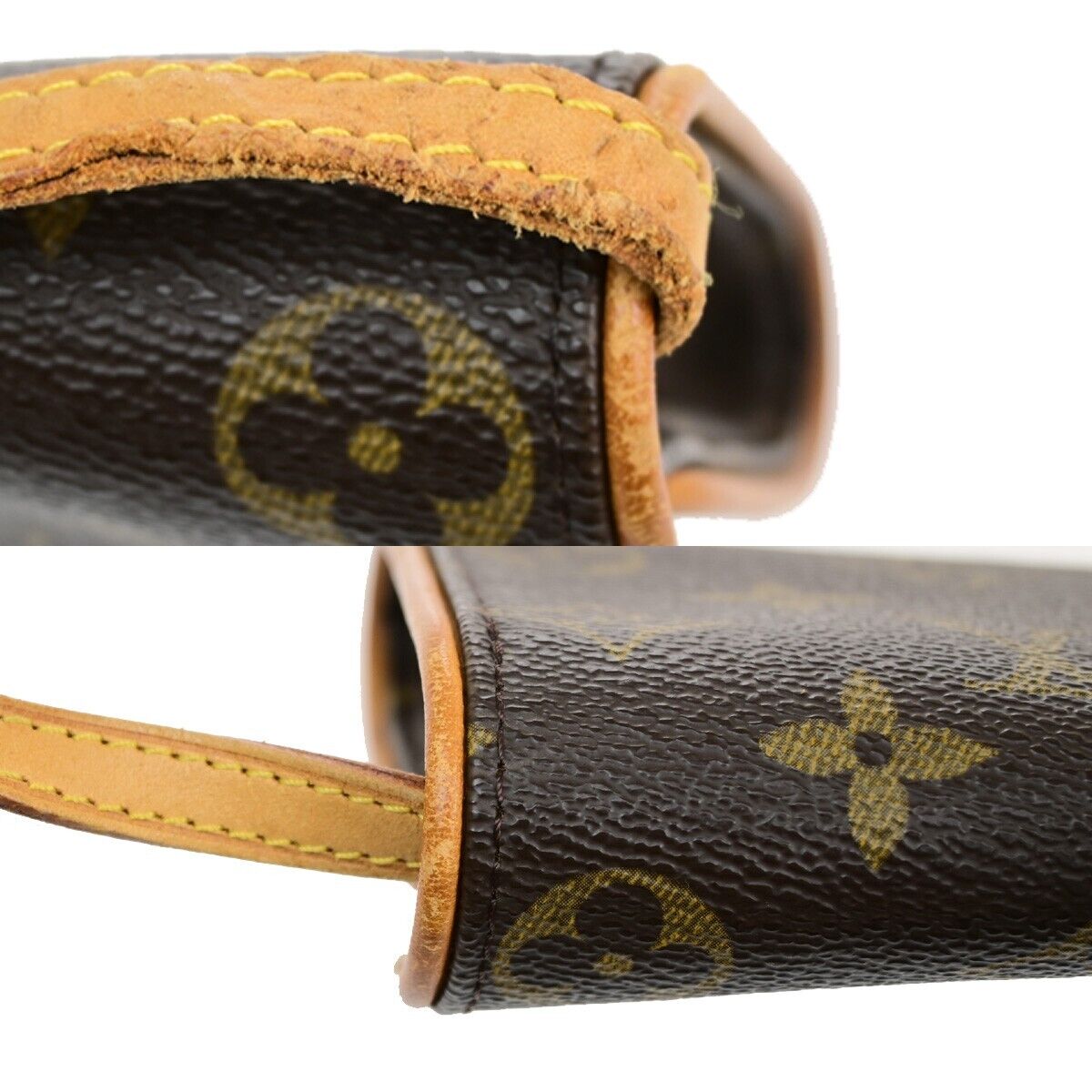 LOUIS VUITTON Pochette Twin PM 2Way Shoulder Clutch Bag Monogram M51854 30EC225