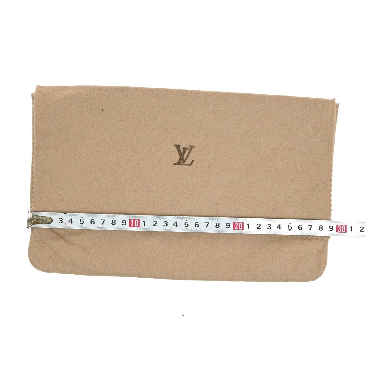 LOUIS VUITTON Logo 10 Set Dust Bag Drawstring Canvas Cotton Beige Brown 03KP134