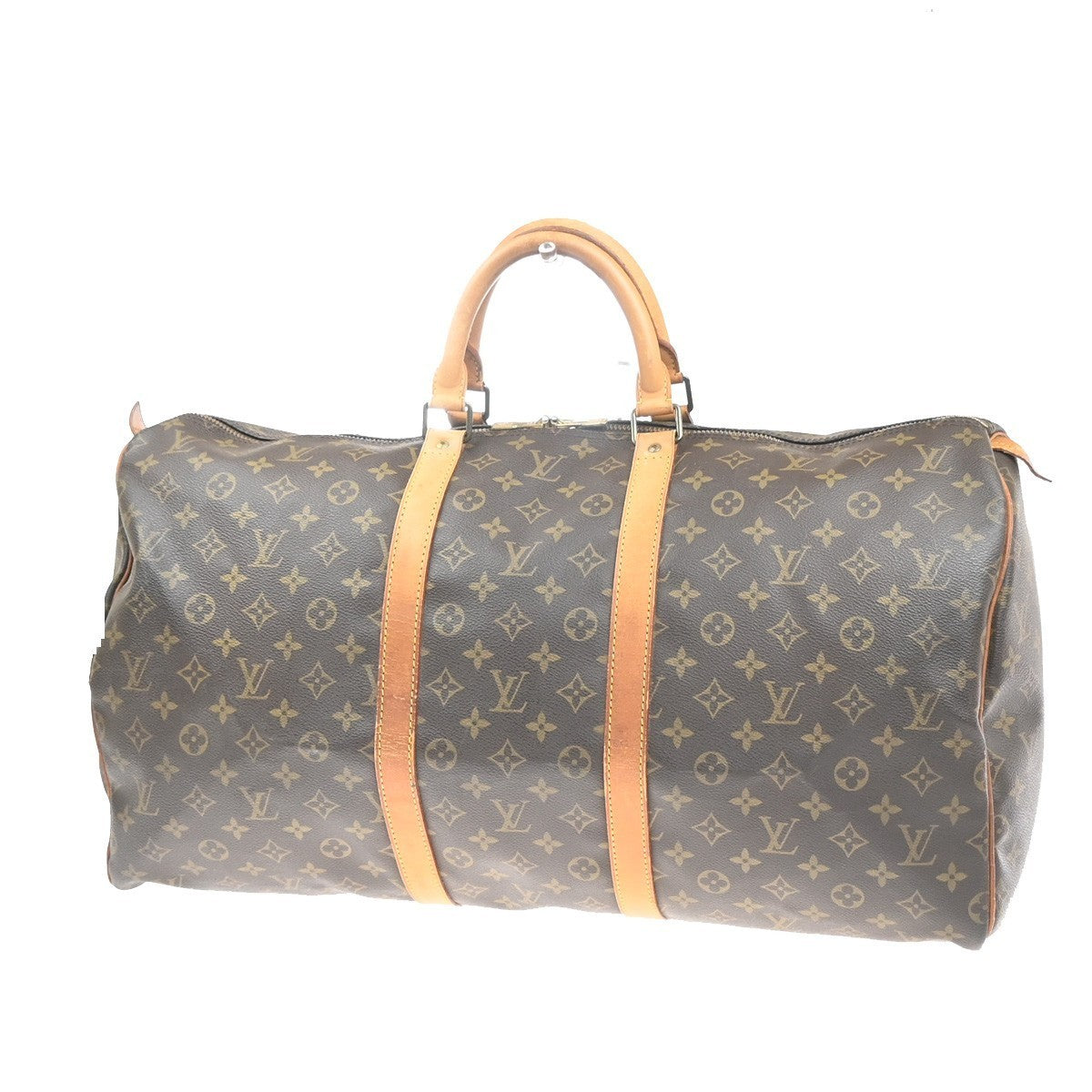LOUIS VUITTON Keepall 55 Travel Hand Bag Monogram Leather Brown M41424 84MA384
