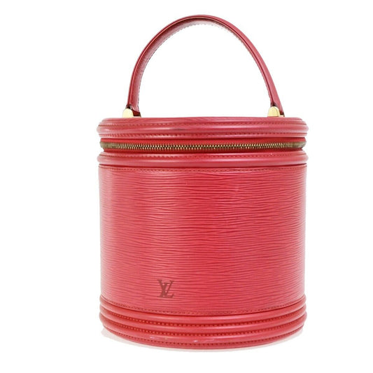 LOUIS VUITTON LV Logo Cannes Hand Vanity Bag Epi Leather Red M48037 31EC931