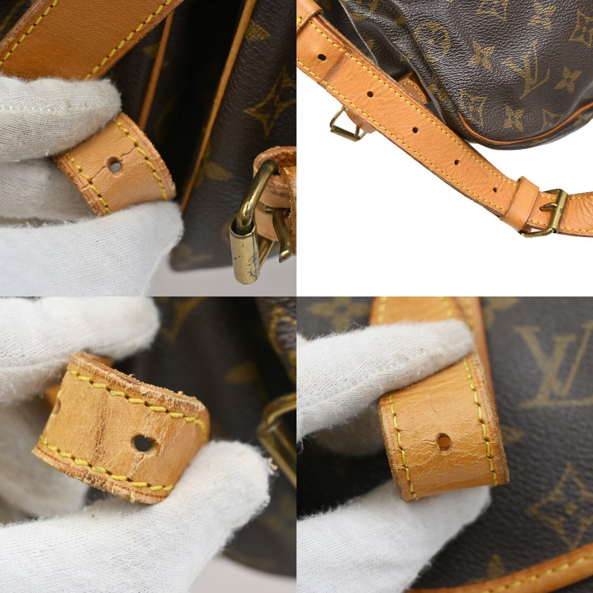 LOUIS VUITTON Saumur 35 Shoulder Bag Monogram Leather BN France M42254 78KC667