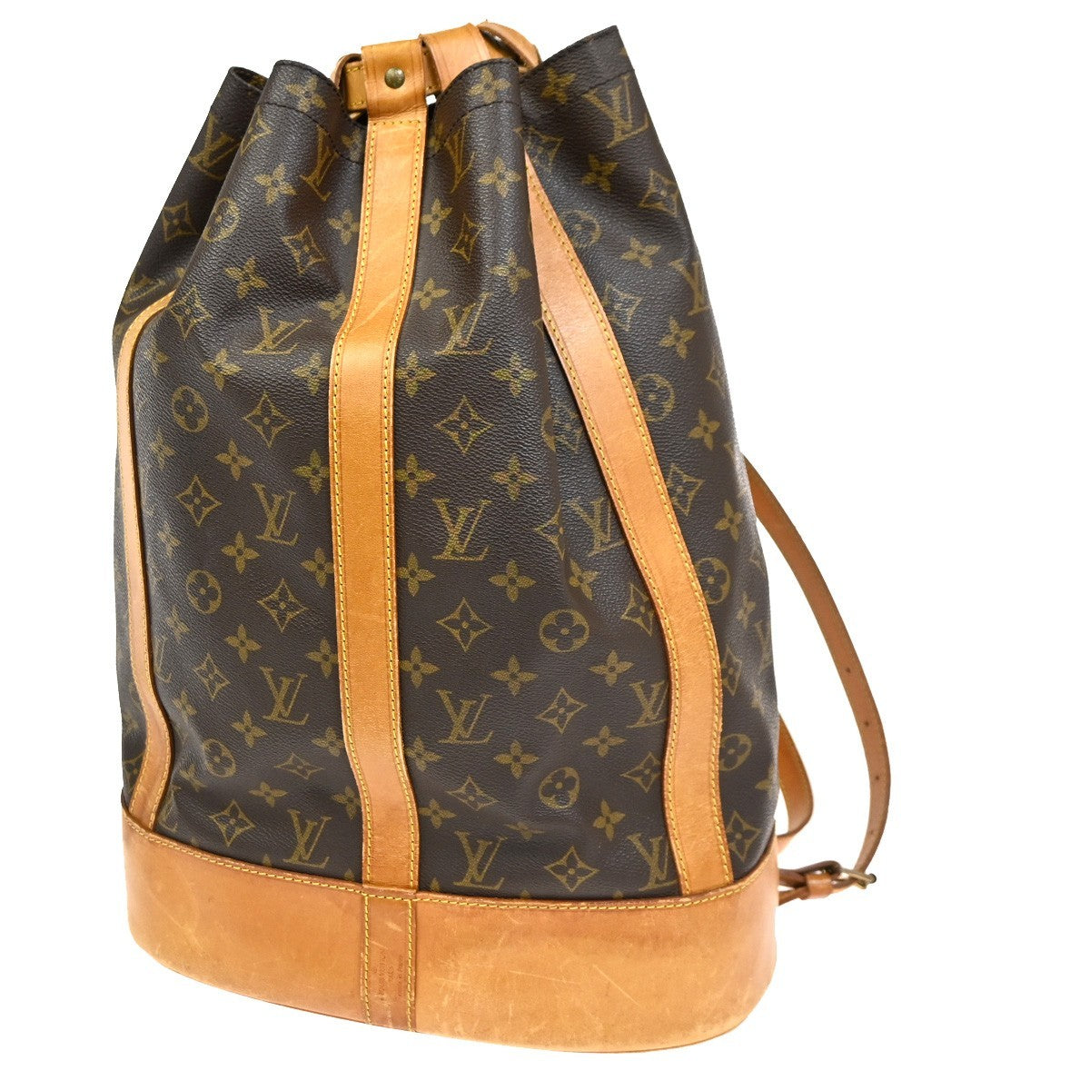 LOUIS VUITTON LV Randonnee GM Shoulder Bag Monogram Leather Brown M42244 85KC610