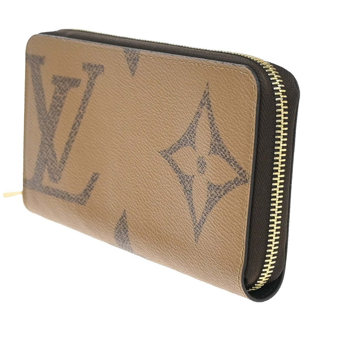 LOUIS VUITTON Zippy Wallet Monogram Giant Reverse Leather Brown M69353 93RF818