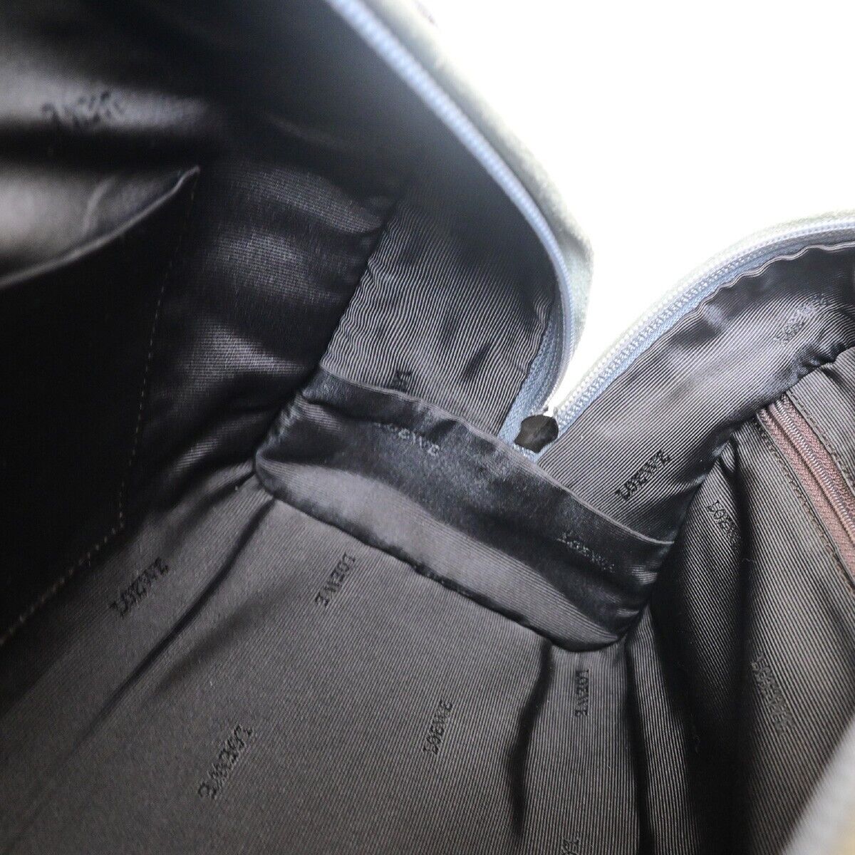 LOEWE Logo Anagram Amazona 28 Hand Bag Suede Leather Green Brown Spain 87FB191