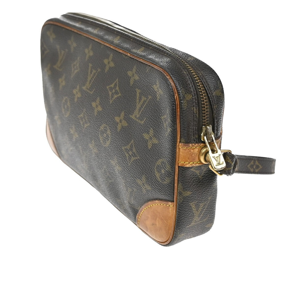 LOUIS VUITTON Marly Dragonne GM Clutch Hand Bag Monogram Brown M51825 63FB812