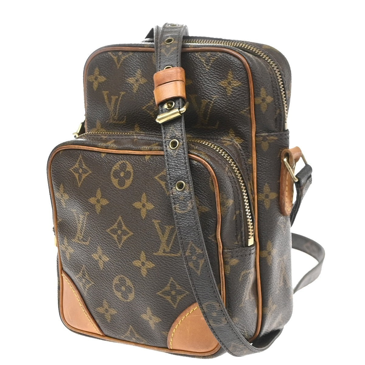 LOUIS VUITTON Amazon Crossbody Shoulder Bag Monogram Leather BN M45236 32PA136