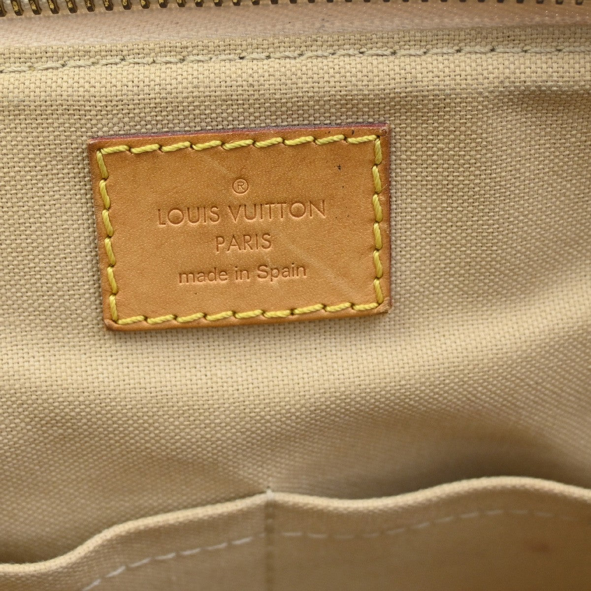 LOUIS VUITTON Siracusa MM Shoulder Bag Damier Azur Leather White N41112 77DA086