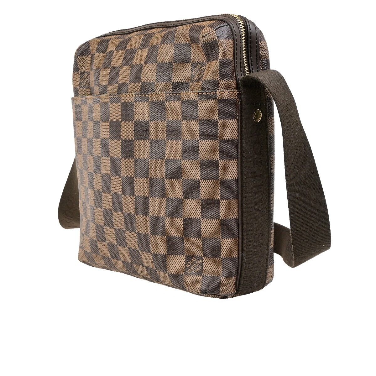 LOUIS VUITTON Trotter Bobur Shoulder Bag Damier Ebene Leather BN N41135 632RK747