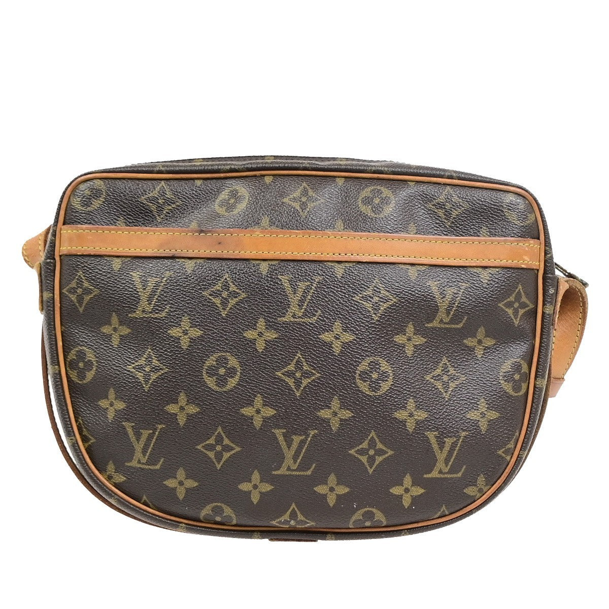 LOUIS VUITTON Jeune Fille GM Shoulder Bag Monogram Leather Brown M51225 35PA098