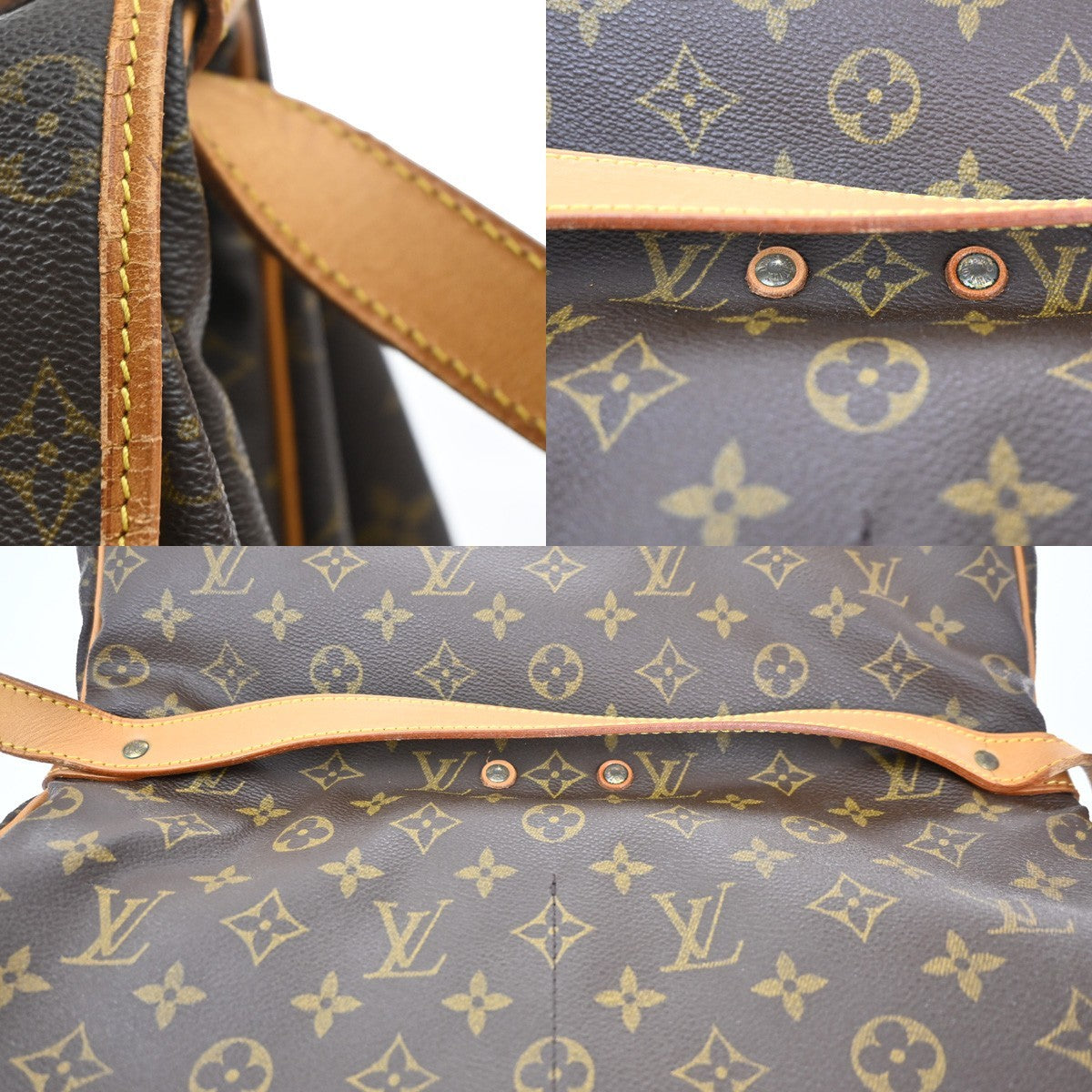 LOUIS VUITTON Saumur 35 Shoulder Bag Monogram Leather BN France M42254 79KC172