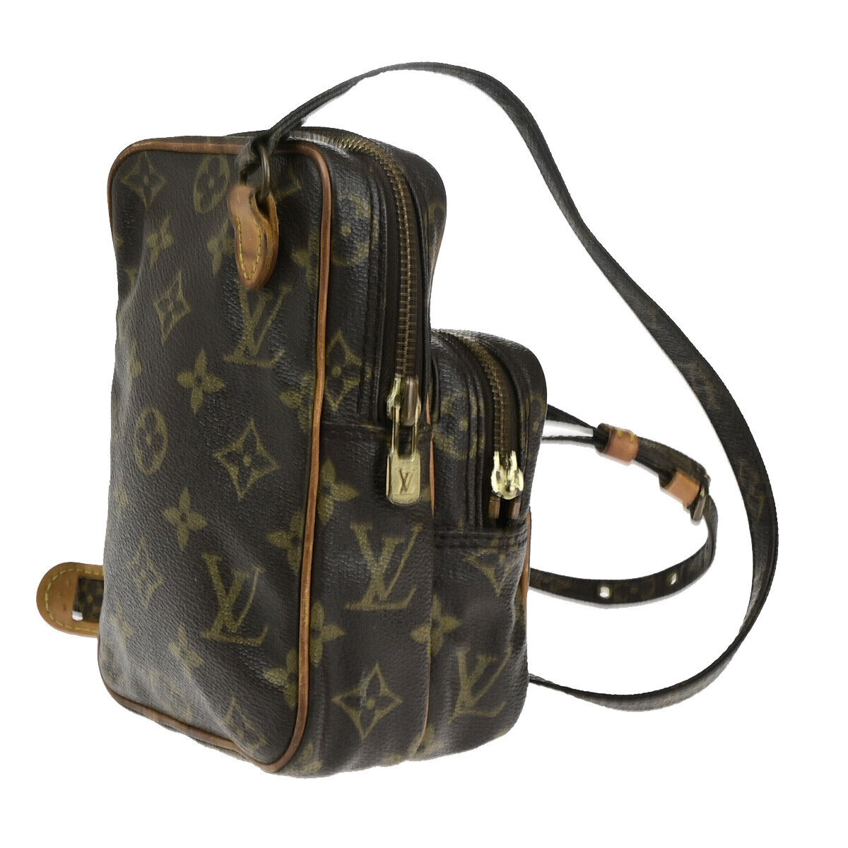 LOUIS VUITTON Mini Amazon Shoulder Bag Monogram Leather Brown M45238 68YF530