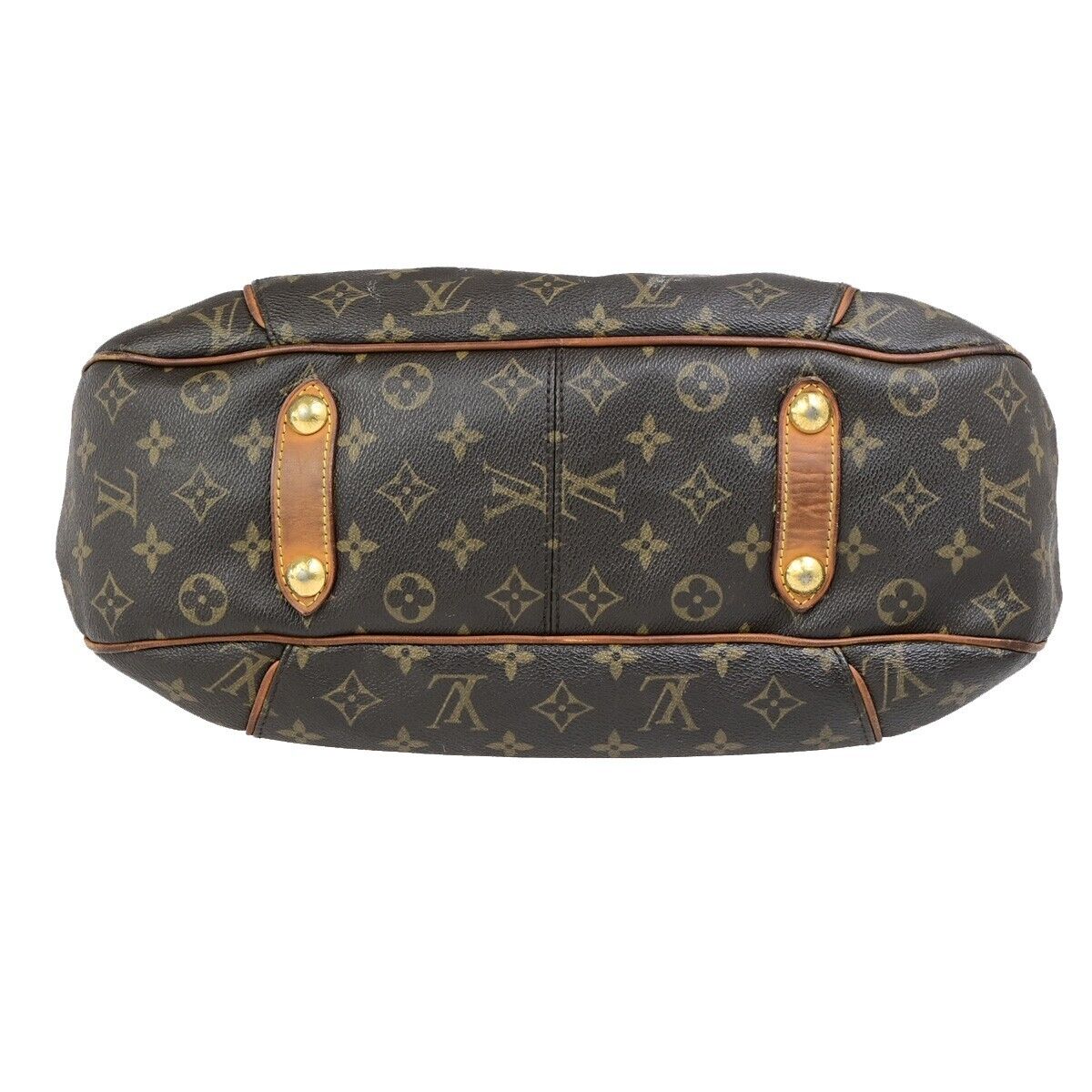 LOUIS VUITTON Galliera PM Shoulder Bag Monogram Leather Brown GD M56382 73ED049