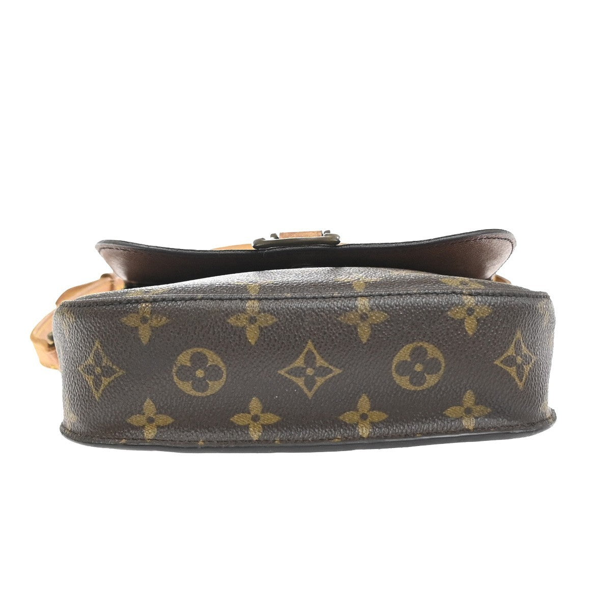 LOUIS VUITTON Saint Cloud MM Shoulder Bag Monogram Leather Brown M51243 39MA506