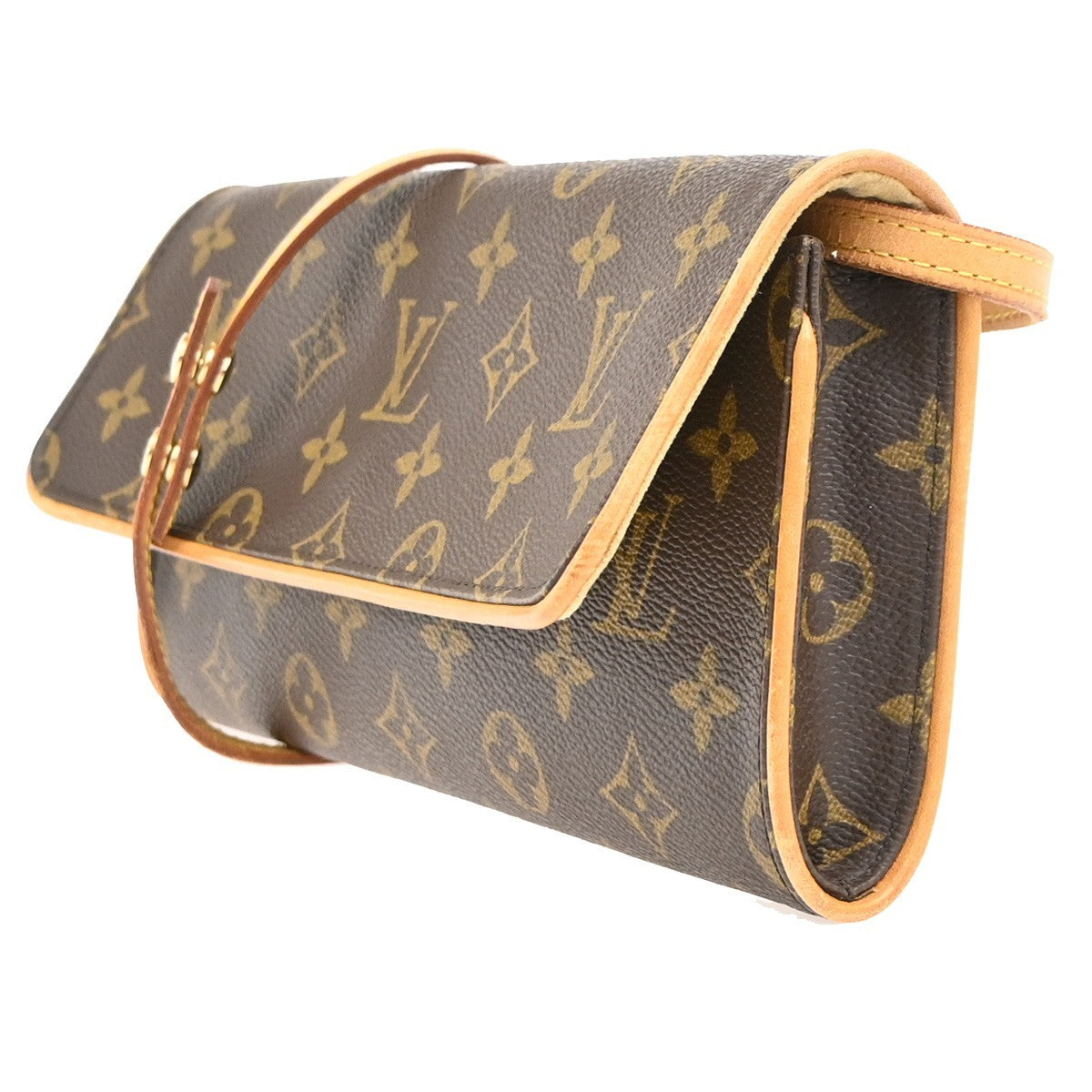 LOUIS VUITTON Pochette Twin GM 2Way Shoulder Bag Monogram Brown M51852 73PA034