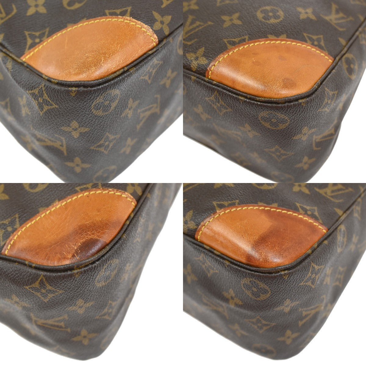 LOUIS VUITTON Boulogne 35 Shoulder Bag Monogram Leather Brown M51260 84YJ042