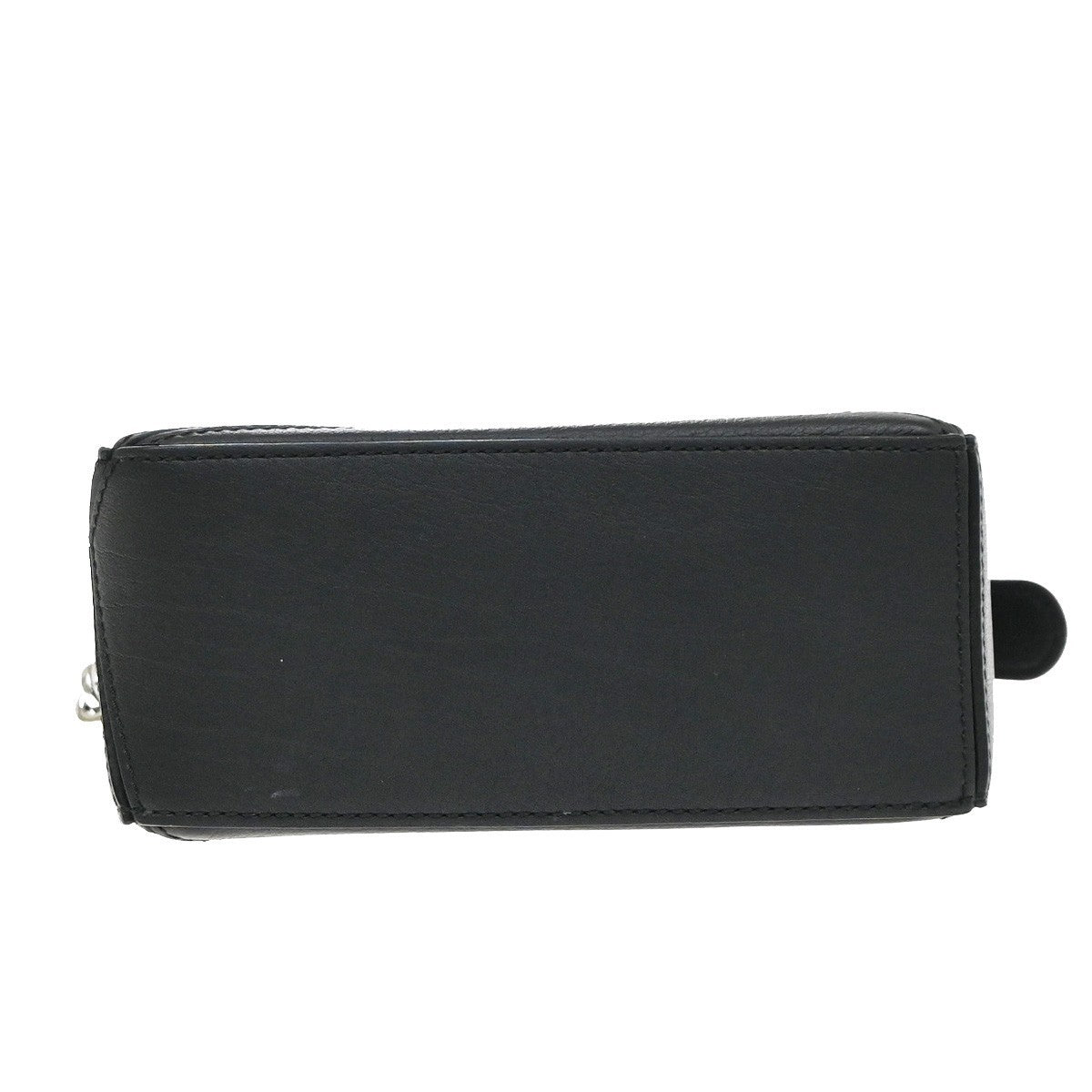 LOEWE Logo Puzzle Mini 2Way Shoulder Bag Leather Black SHW Spain 339RQ095