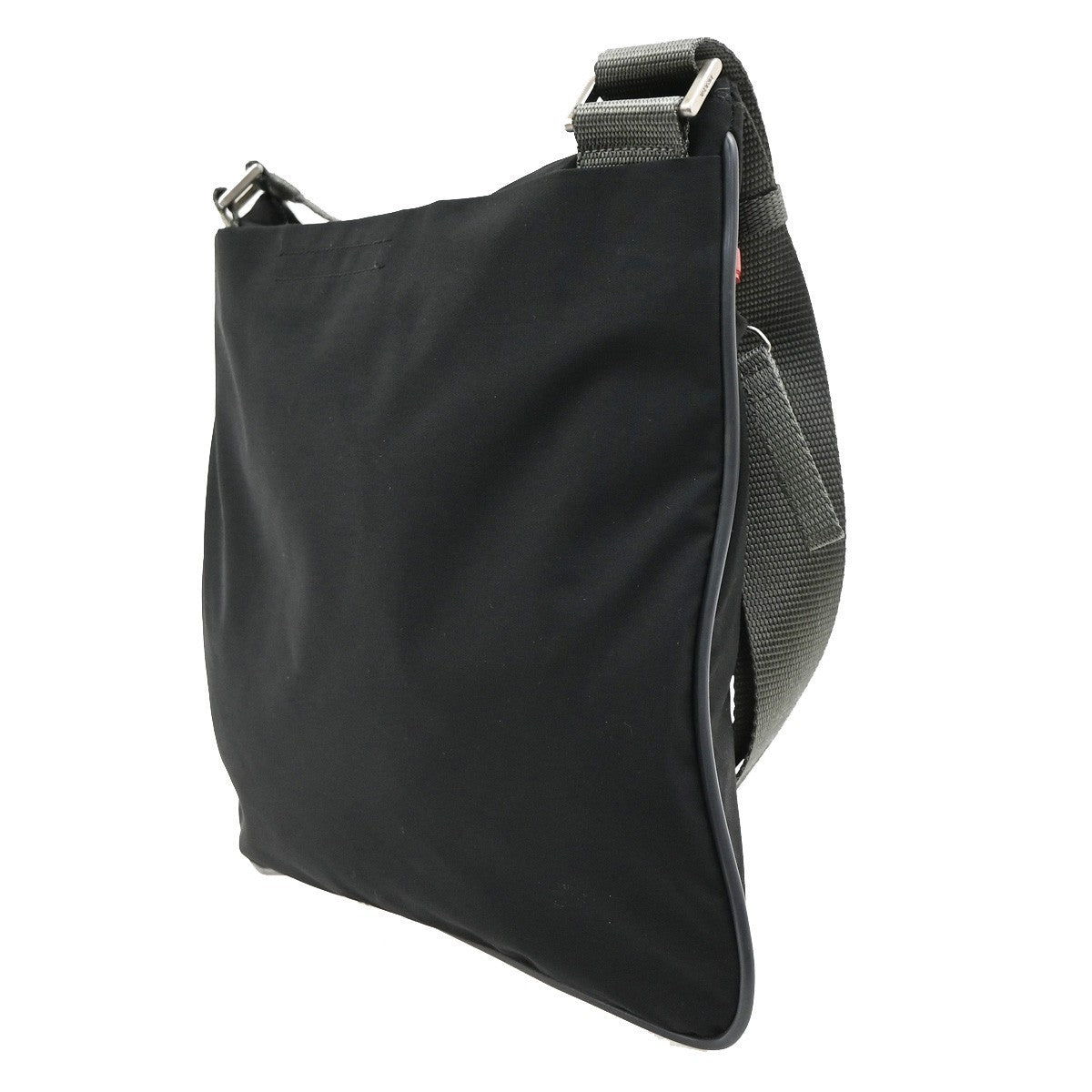 PRADA Logo Sport Crossbody Shoulder Bag Nylon Canvas Black Green SHW 65KD178