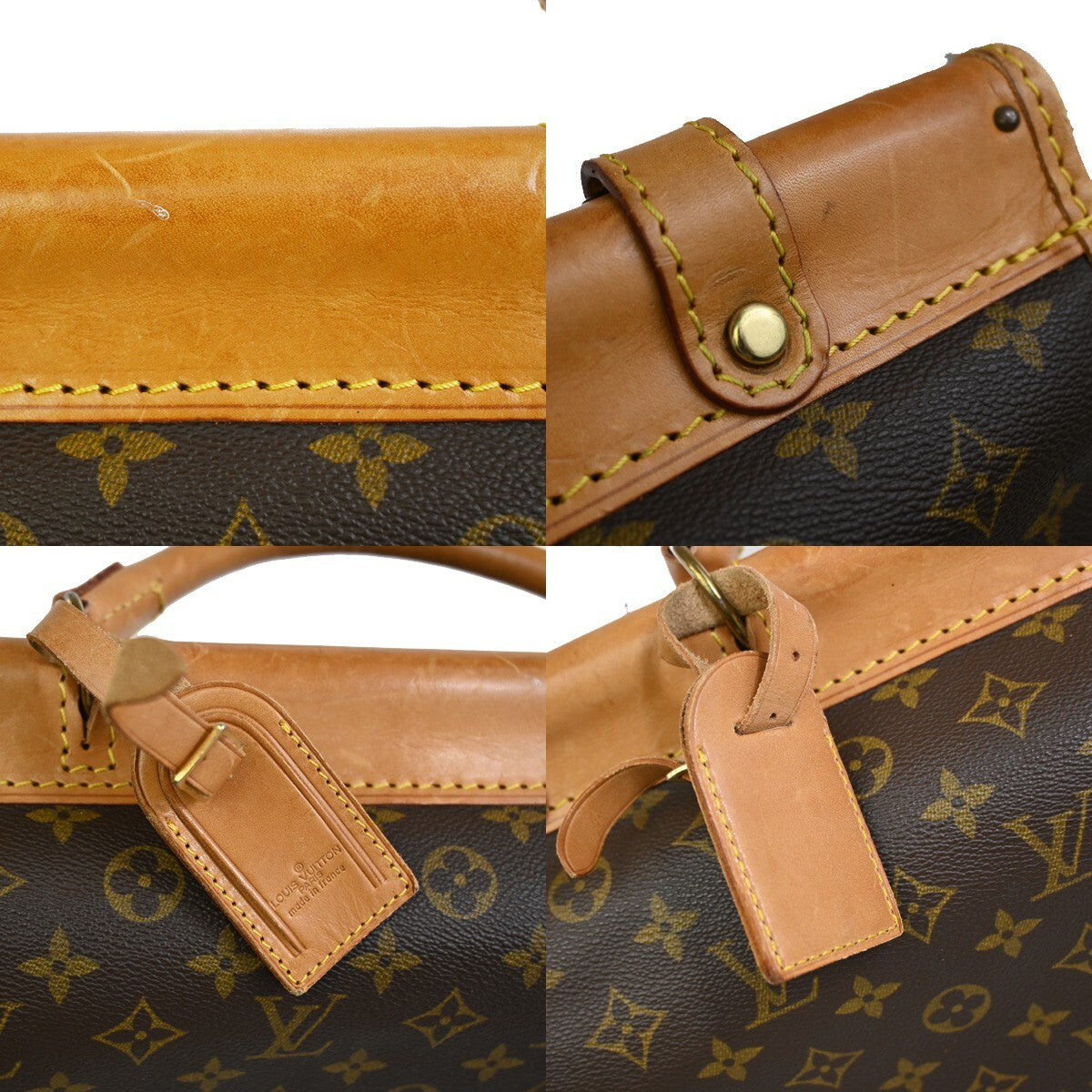 LOUIS VUITTON LV Sac Kleber Shoulder Bag Monogram Leather Brown M58122 13FB539