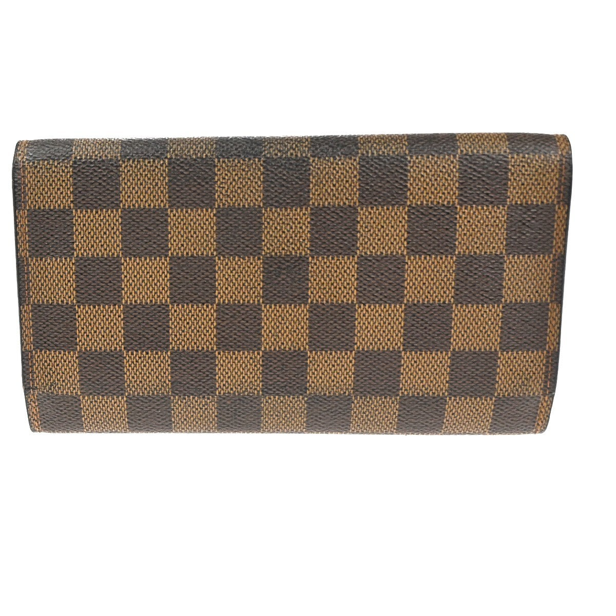 LOUIS VUITTON International Trifold Wallet Damier Leather Brown N61215 68KD003