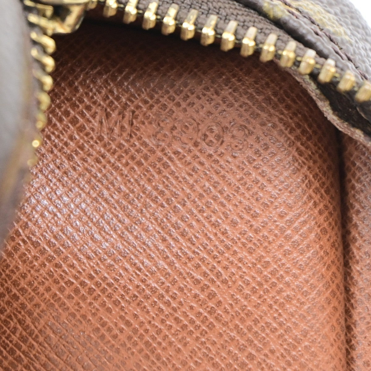 LOUIS VUITTON Jeune Fille GM Shoulder Bag Monogram Leather Brown M51225 35PA098