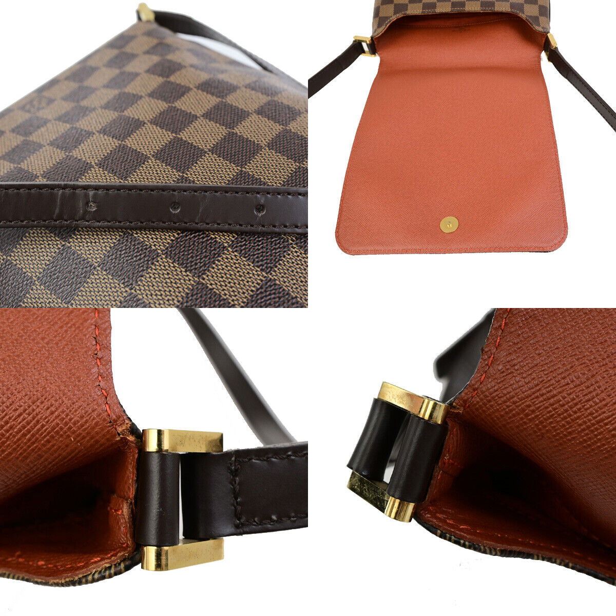 LOUIS VUITTON Musette Shoulder Bag Damier Ebene Leather Brown N51302  90SJ504