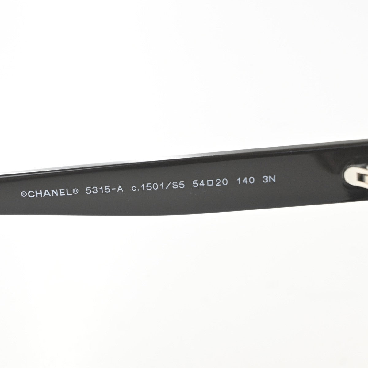 CHANEL CC Logo Sunglasses Eye Were Plastic Metal Brown Italy 5315-A 62RL992