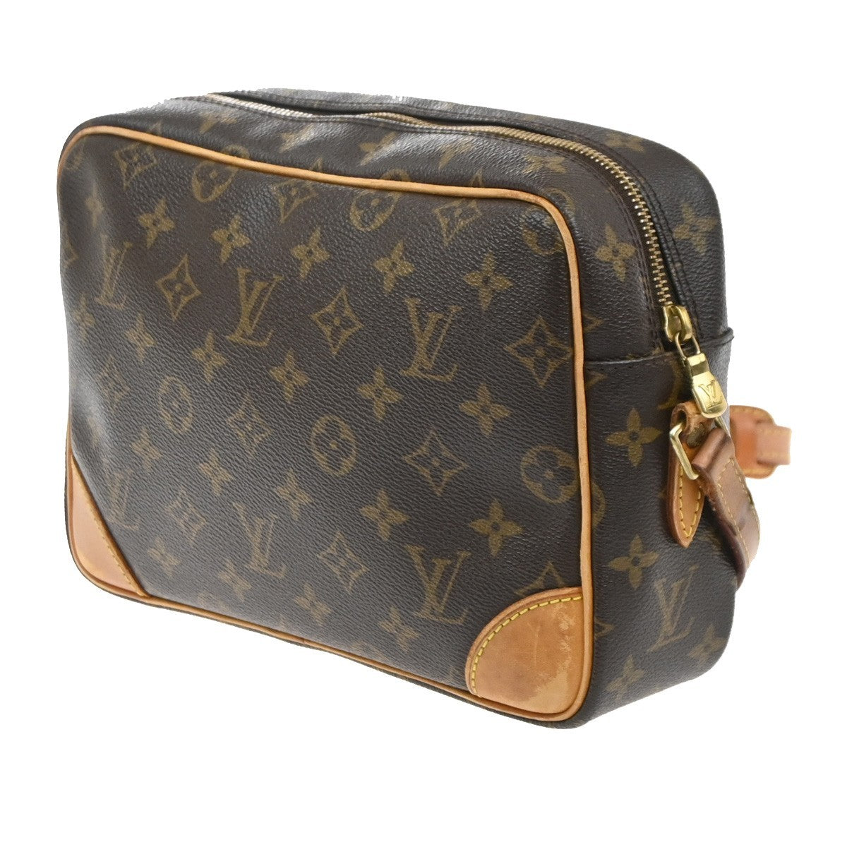 LOUIS VUITTON Trocadero 27 Shoulder Bag Monogram Leather Brown M51274 33SA141
