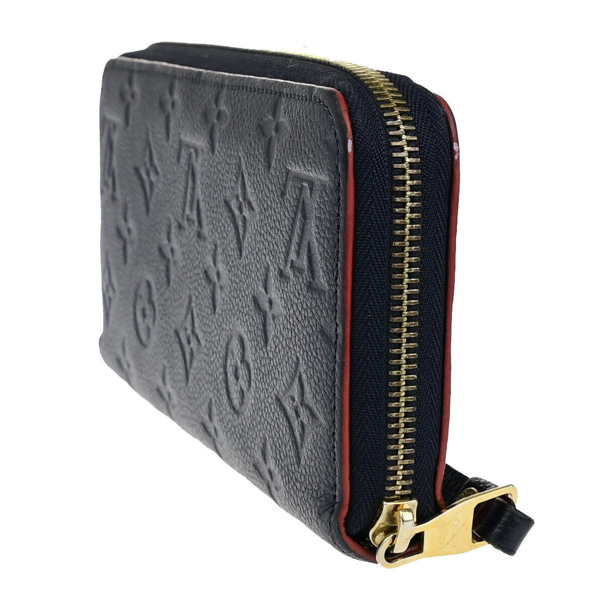 LOUIS VUITTON Zippy Wallet Long Purse Monogram Empreinte Blue M62121 88YG744