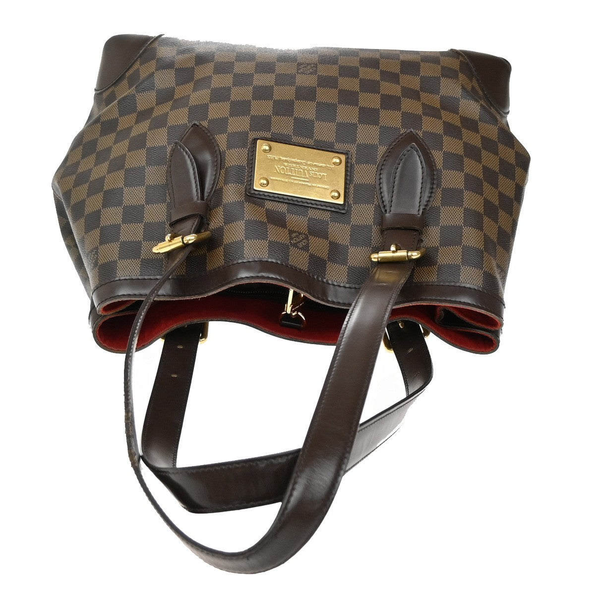 LOUIS VUITLOUIS VUITTON Hampstead MM Shoulder Bag Damier Leather N51204 16KB478