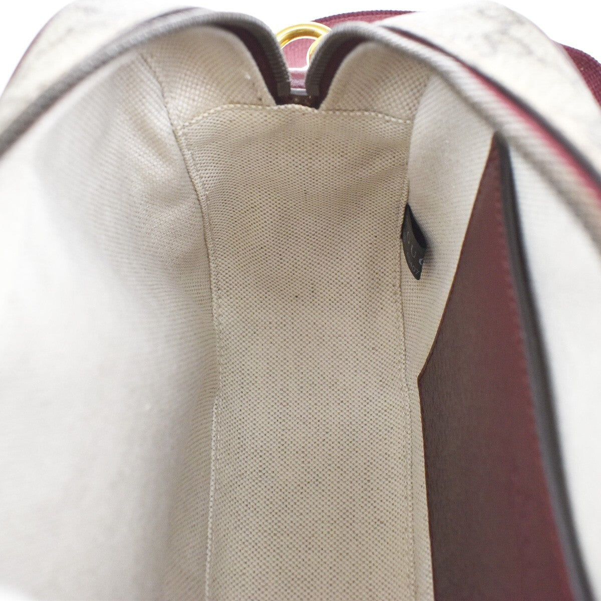 GUCCI Marmont GG Pattern Shoulder Bag Supreme Leather Canvas Brown Red 638RF330
