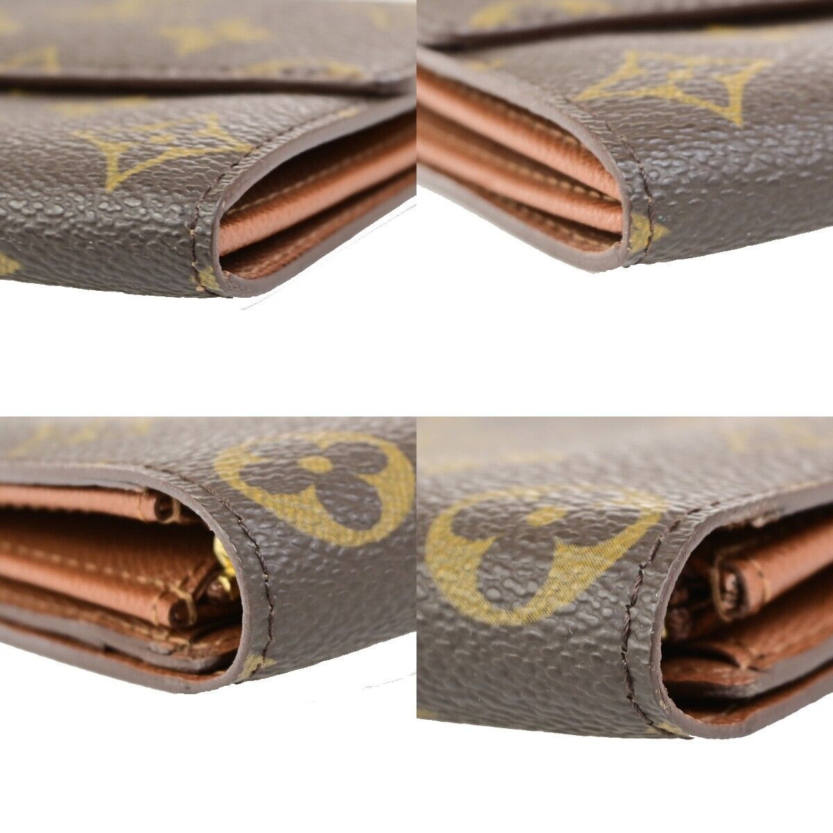 LOUIS VUITTON Porte Monnaie Credit Long Wallet Monogram Leather M61725 30FB263