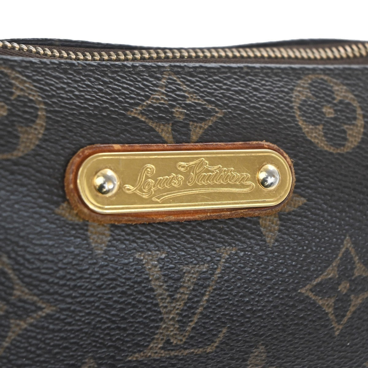 LOUIS VUITTON Eva 2Way Chain Shoulder Bag Monogram Leather Brown M95567 42KC121