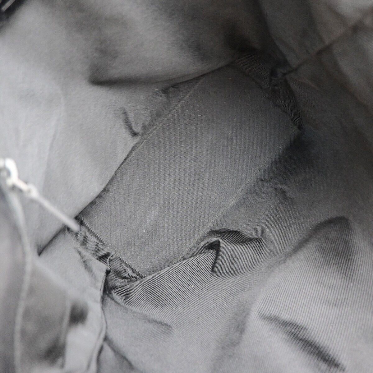 GUCCI Logo GG Pattern Shoulder Tote Bag Canvas Leather Black GHW Italy 62EC530