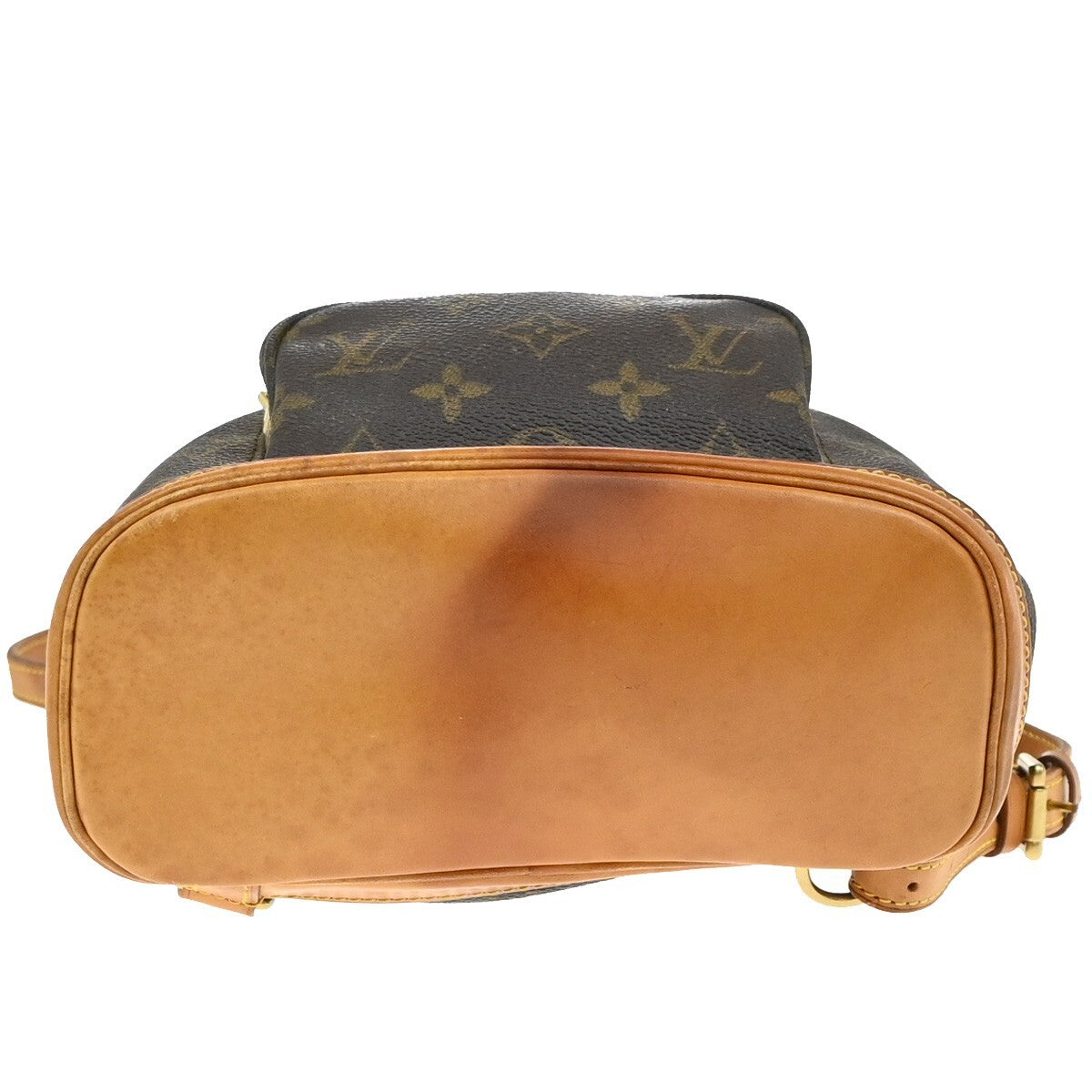 LOUIS VUITTON Mini Montsouris Backpack Bag Monogram Leather Brown M51137 12EE163