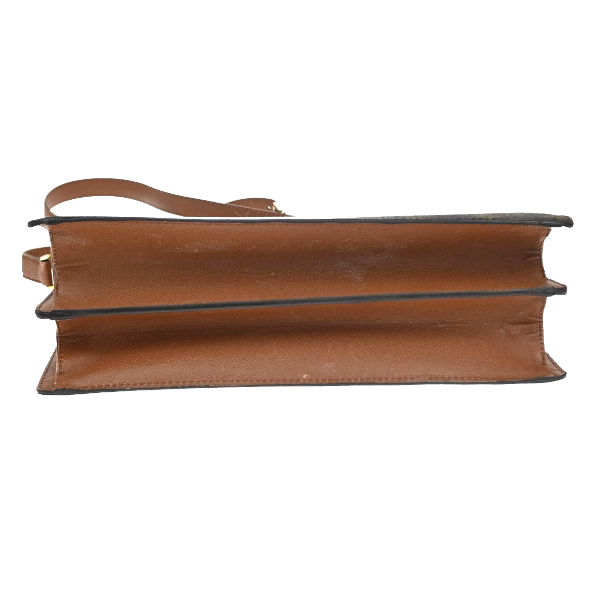 LOUIS VUITTON Courcelles Shoulder Bag Monogram Leather Brown M51375 86YH461