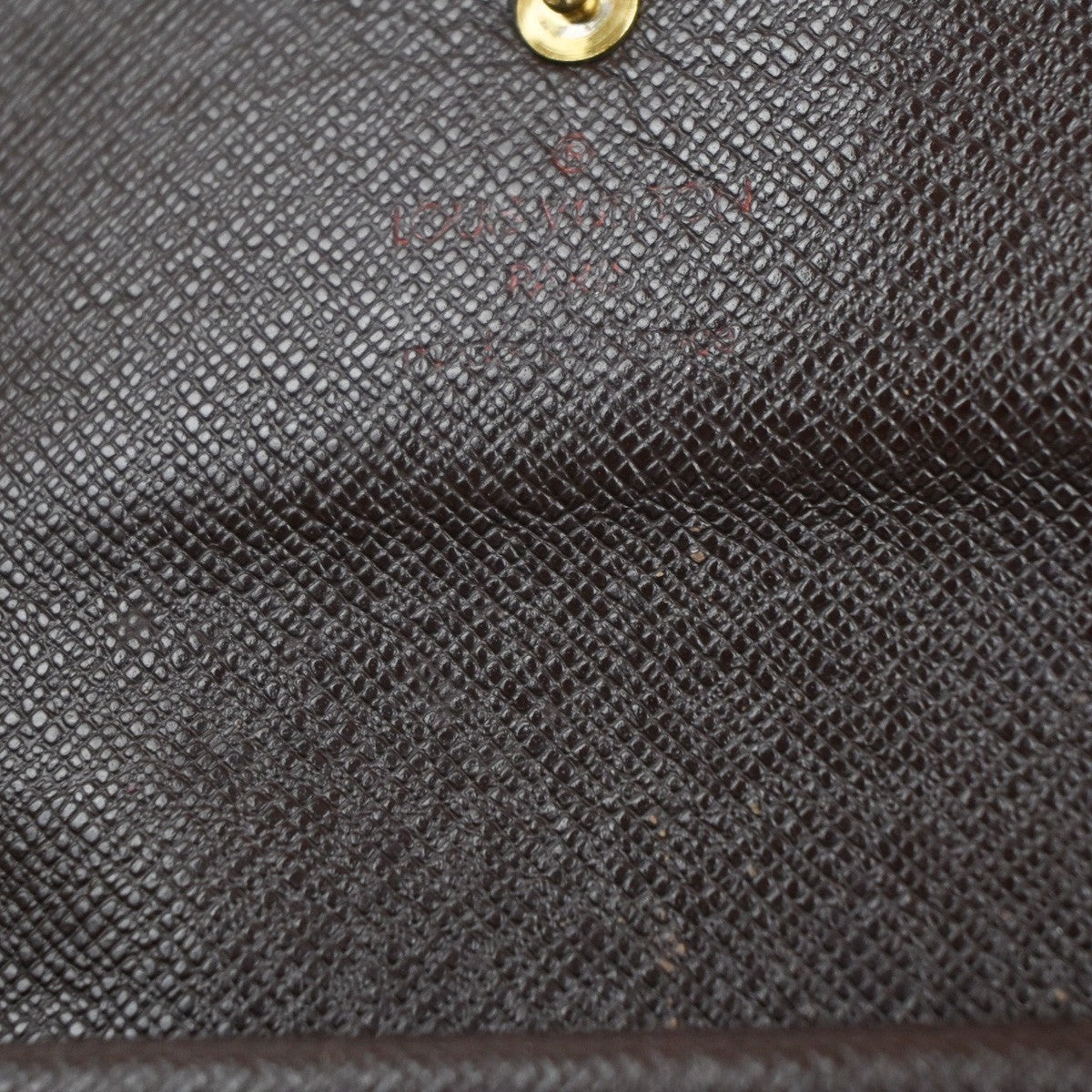 LOUIS VUITTON International Trifold Wallet Damier Leather Brown N61215 68KD003