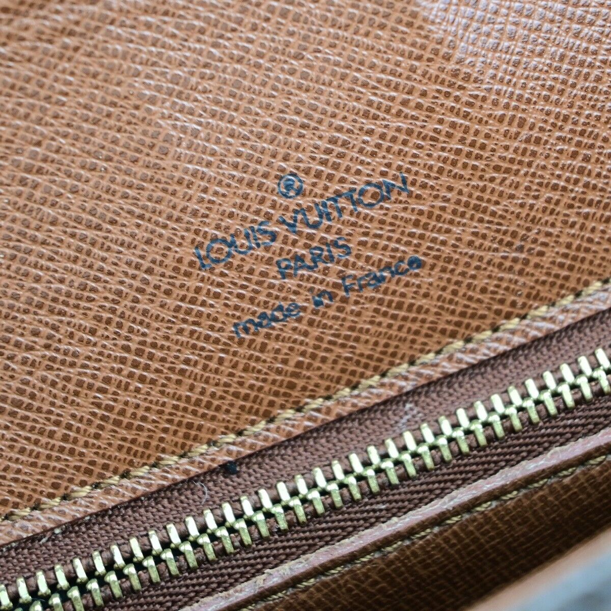 LOUIS VUITTON Saint Cloud GM Shoulder Bag Monogram Leather Brown M51242 30EC732