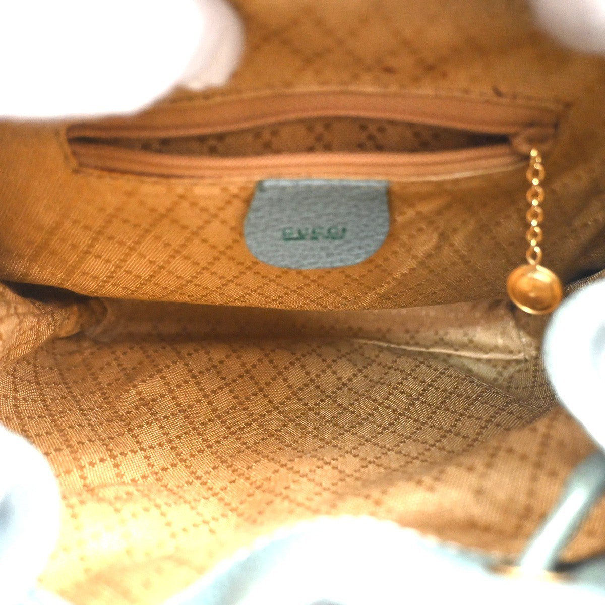 GUCCI Logo Bamboo Handle Mini Backpack Bag Suede Leather Green GHW Italy 36KC838