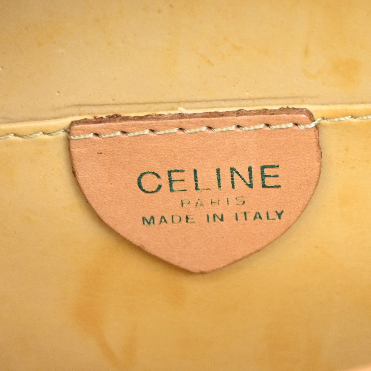 CELINE Logo Macadam Pattern Shoulder Bag PVC Leather Brown GHW Italy 36YH758