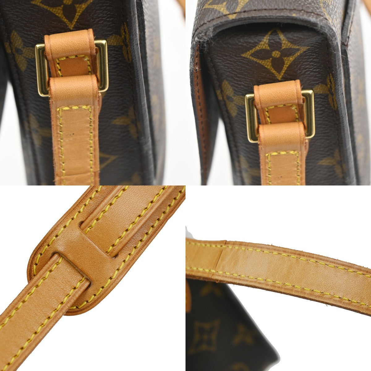 LOUIS VUITTON Saint Cloud MM Shoulder Bag Monogram Leather Brown M51243 73YH943