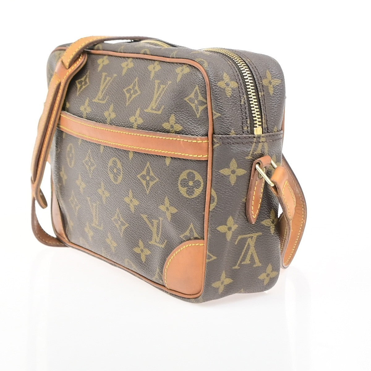 LOUIS VUITTON Trocadero 27 Shoulder Bag Monogram Leather Brown M51274 31PA095