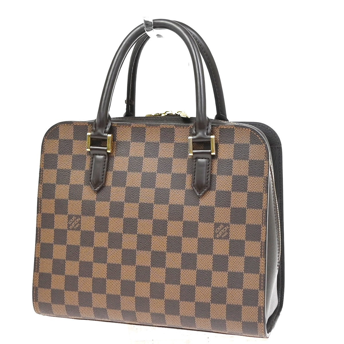 LOUIS VUITTON Triana Hand Bag Damier Ebene Leather Brown France N51155 18CA816