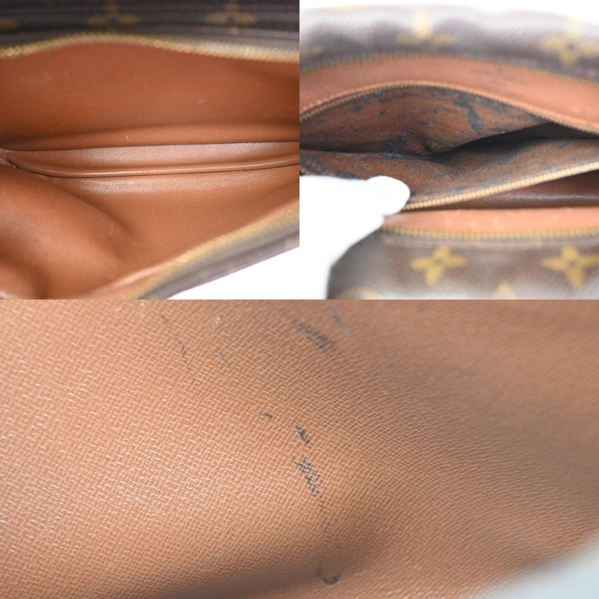 LOUIS VUITTON Nile Crossbody Shoulder Bag Monogram Leather Brown M45244 39KC979