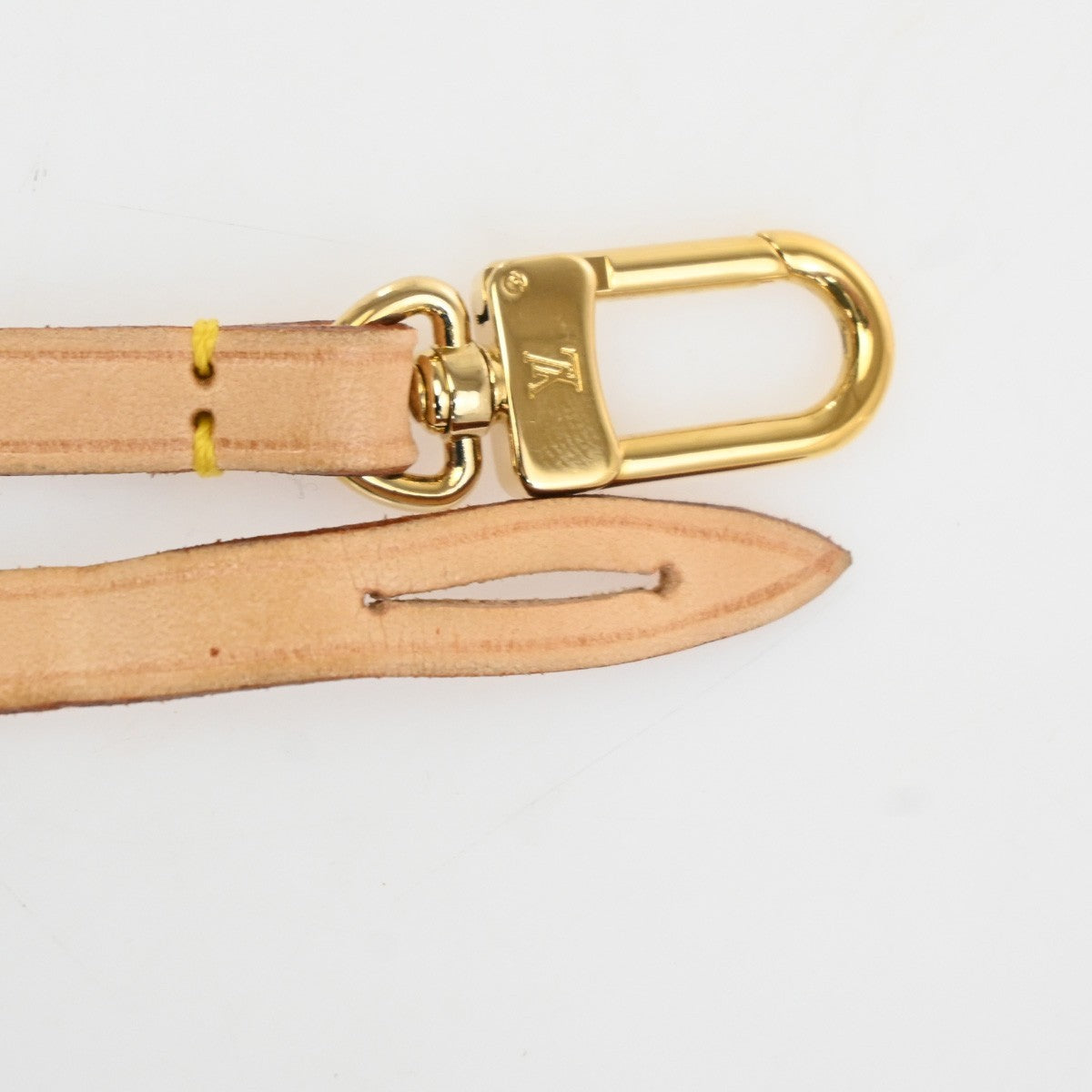 LOUIS VUITTON Pochette Accessoires Strap studsLeather Brown GHW M92649 61TA629