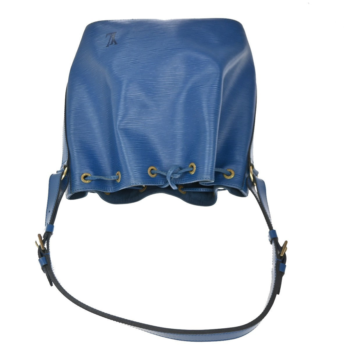 LOUIS VUITTON LV Petit Noe Shoulder Bag Epi Leather Blue France M44105 86KC177