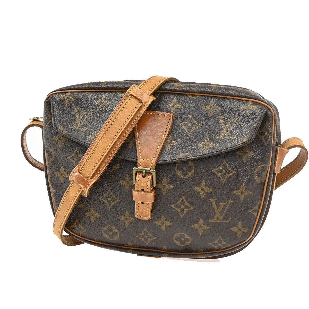LOUIS VUITTON Jeune Fille MM Shoulder Bag Monogram Leather Brown M51226 33PA124