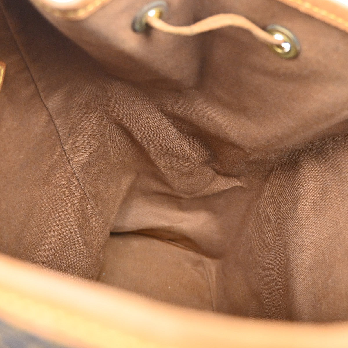 LOUIS VUITTON Montsouris GM Backpack Bag Monogram Leather Brown M51135 96EF833