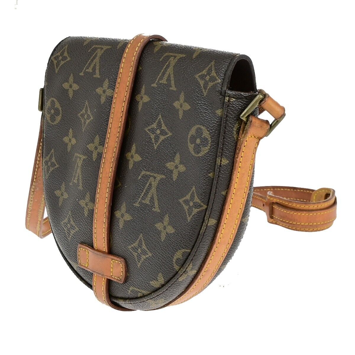 LOUIS VUITTON Chantilly PM Shoulder Bag Monogram Leather Brown M51234 80EC955