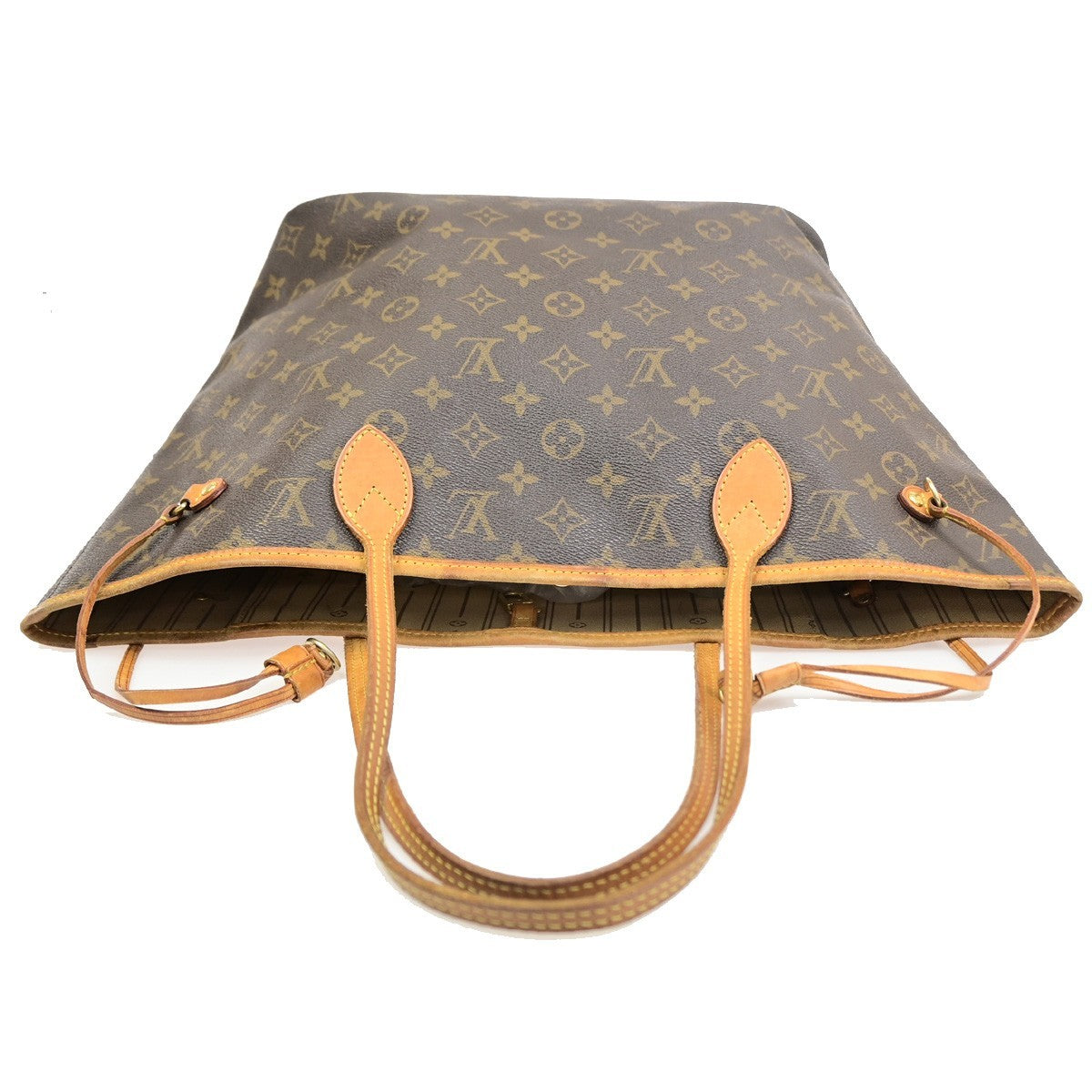LOUIS VUITTON Neverfull MM Shoulder Tote Bag Monogram Leather BN M40156 14YJ237